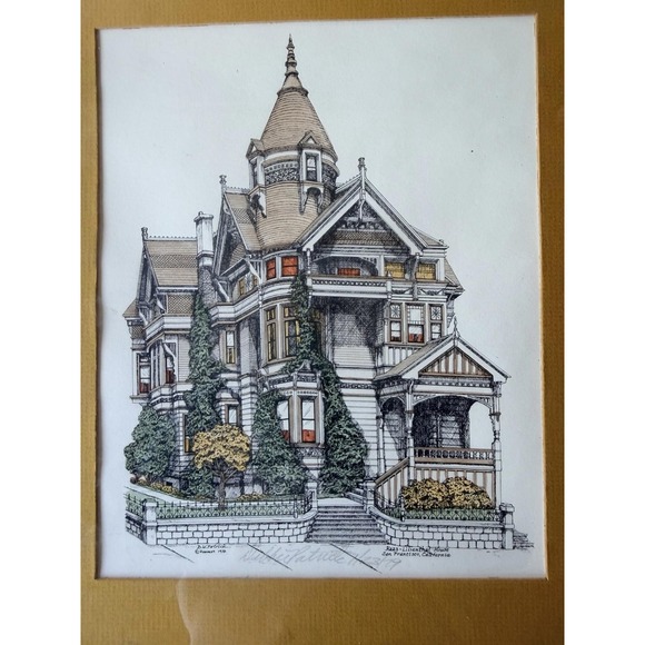 D.W. Patrick "Haas-Lilienthal House, San Francisco" Signed Print – 1979 - Picture 6 of 6